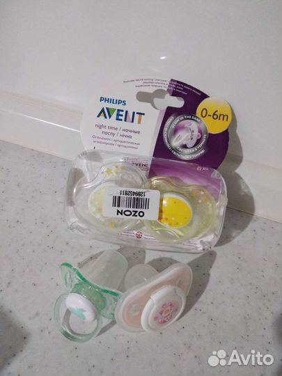 Соски пустышки, поильник philips avent