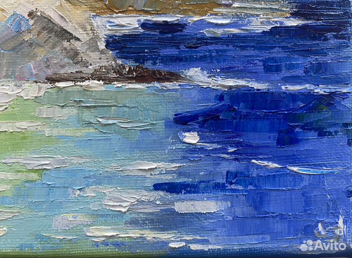 Картина маслом морской пейзаж