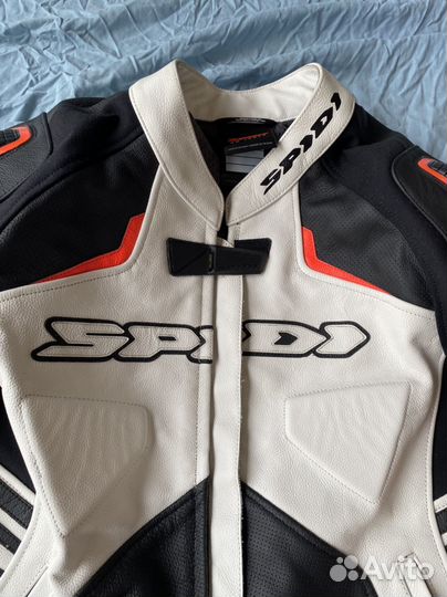 Мотокуртка кожаная мужская 52