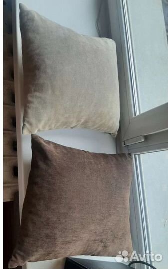 3 Подушки кожзам и тканевые