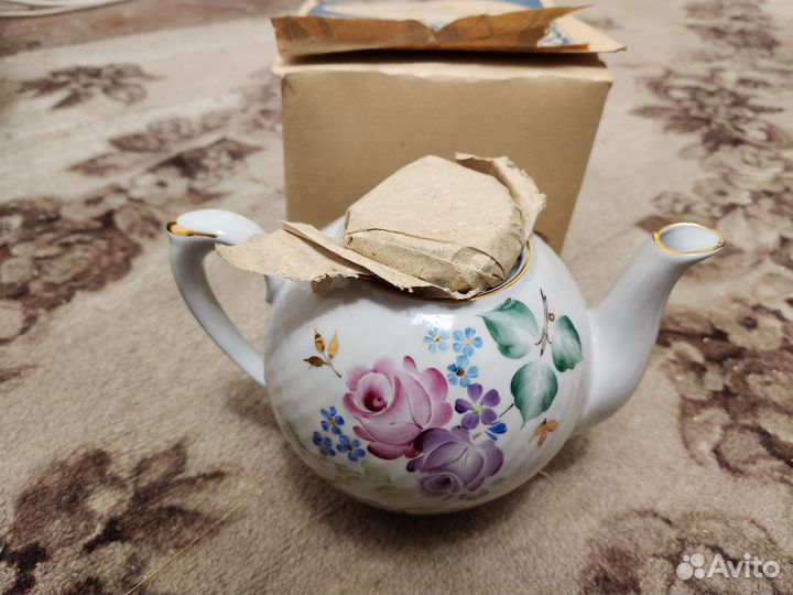 Чайник заварочный фарфоровый РСФСР. Сысерть