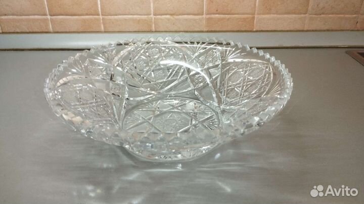 Хрустальная ваза богемия