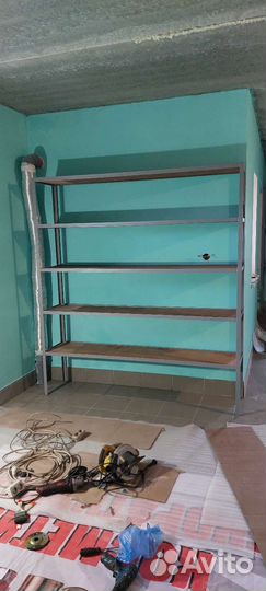 Стеллаж на заказ любой из уголка, профтрубы,ковка
