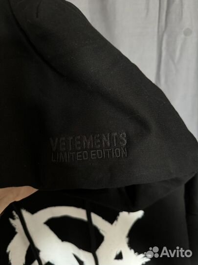 Vetements худи anarchy