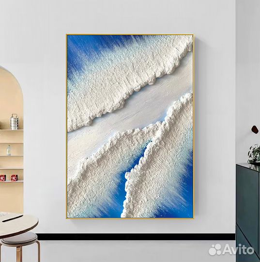 Объёмная картина маслом абстракция