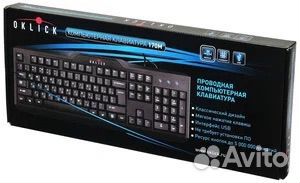 Клавиатура oklick 170M Black USB черный