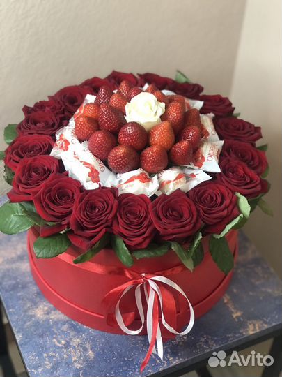 Съедобные клубничные букеты Самара