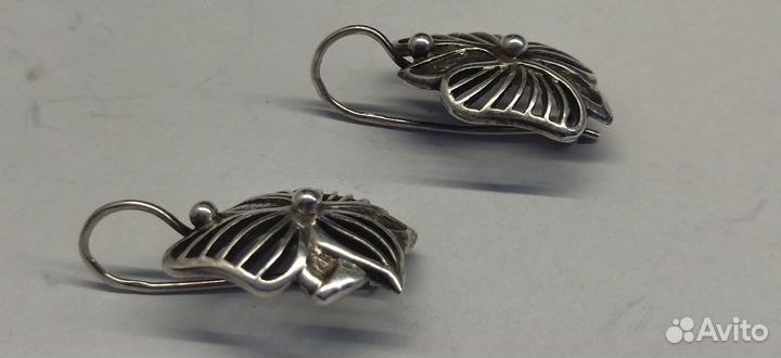 Серьги. серебро 925 проба.звезда. СССР