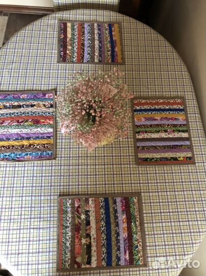 Продаю ланчматы лоскутные - 4 шт