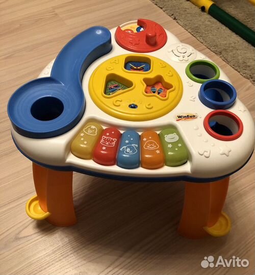 Детский музыкальный развивающий столик 1+
