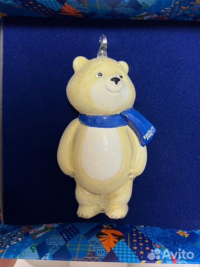 Белый мишка Зайка Леопард Сочи 2014