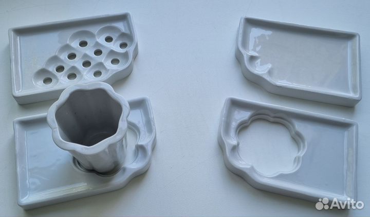 Советский керамический набор для ванной СССР