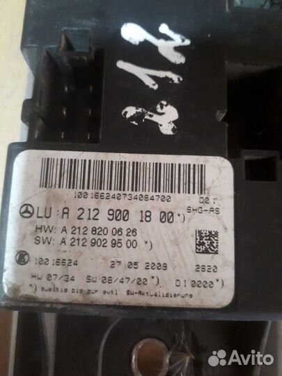 Блок подогрева А 212 900 18 00 мерседес 212,218