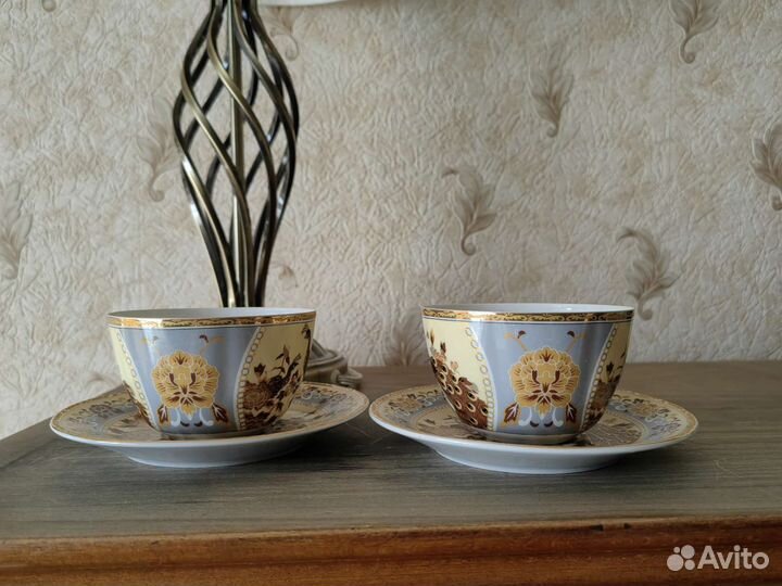 Чашка с блюдцем английский фарфор