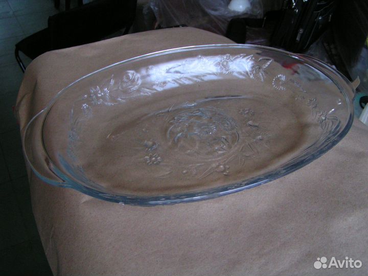 Блюдо стеклянное