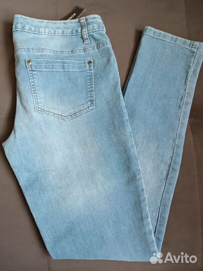 Джинсы Rainbow женские 46 р-р голубые