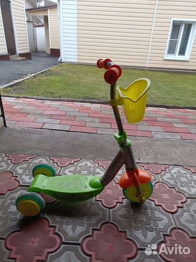 Самокат детский трехколесный бу