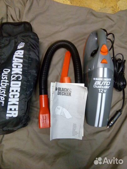Пылесос автомобильный black+decker ACV1205-XK