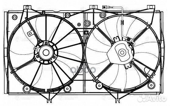 Э/вентиляторы с кожухом (2 вент.) для а/м Toyot