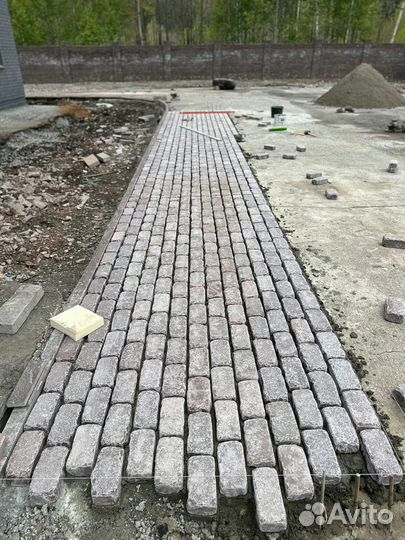 Брусчатка колото галтованная от 100 м2