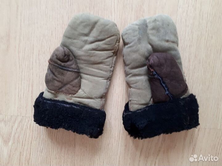 Варежки из овчины