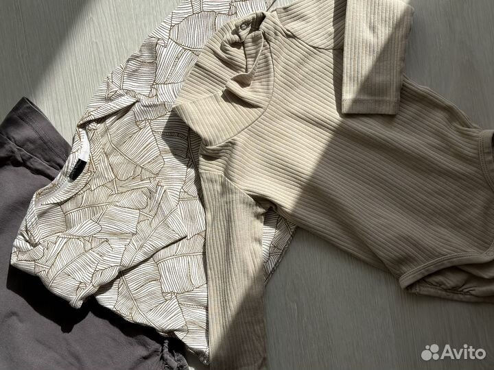 Вещи пакетом 74 80 Sela, Mjolk, H&M на мальчика