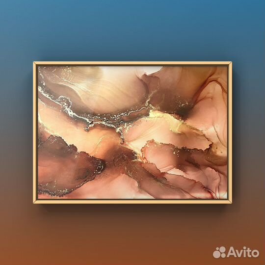 Интерьерная картина спиртовыми чернилами