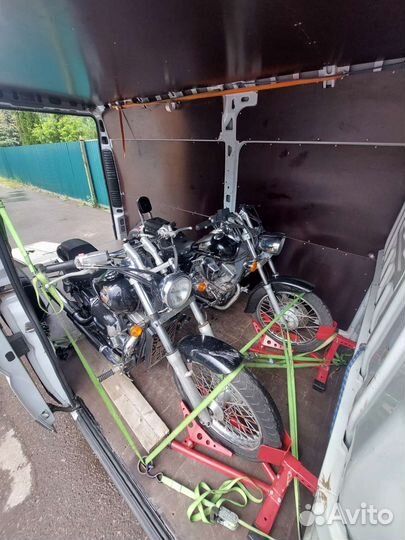 Мотоэвакуация. Мотоэвакуатор. Два мотоцикла разом