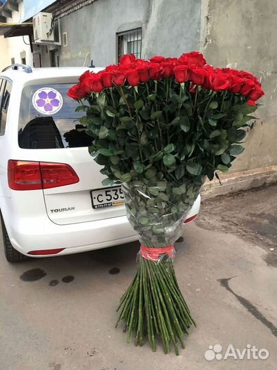 Букет роз 101 роза 51 роза