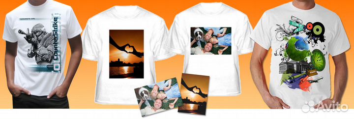 Печать на футболках, кружках, сувенирах