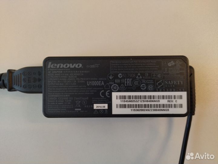 Блок питания Lenovo 65W 20V 3.25A