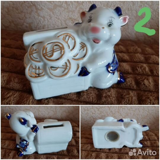 Гжель, сувениры, копилки