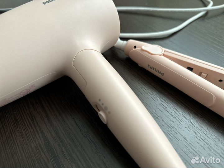 Фен+плойка philips