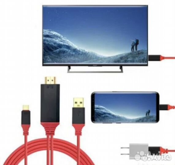 Hdtv кабель USB Type-C to hdmi 1,8 метра