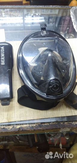 Маска для подводного плавания с трубкой bermuda