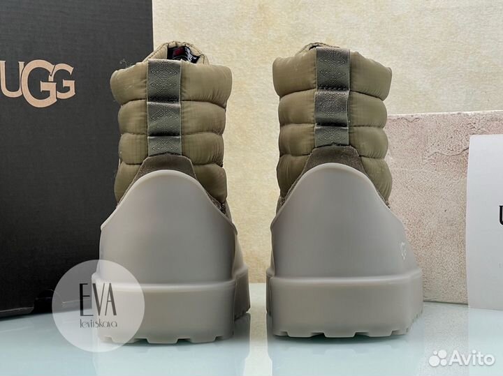 Женские мужские угги с галошами Ugg Mini Lace-Up D