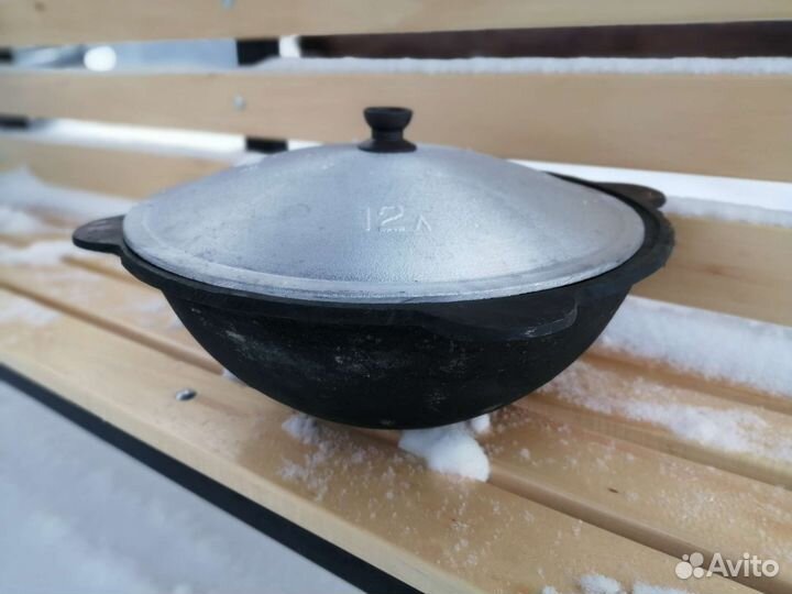 Казан чугунный 12 литров