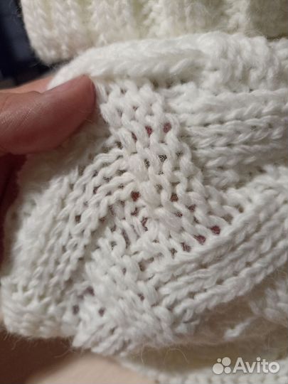 Набор шапка и снуд новый теплый