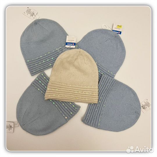 Новая шапка для девочки натуральная шерсть