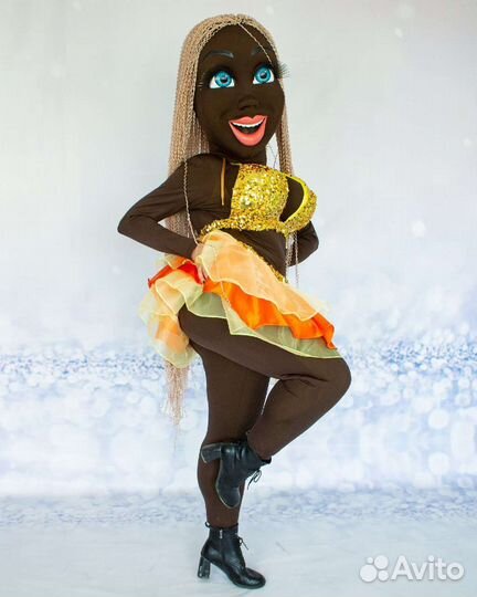 Подарок Ростовая кукла мулатка стриптиз шоу