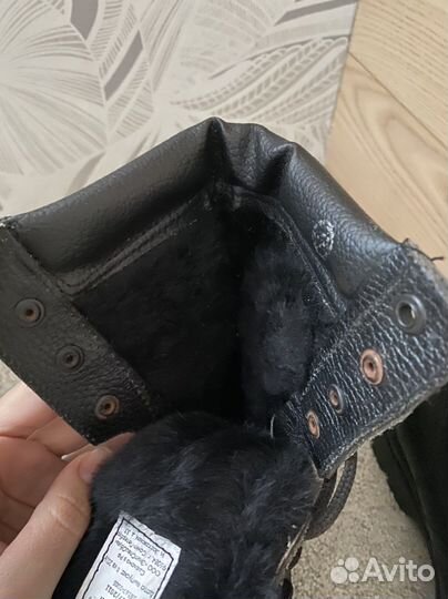 Ботинки из натуральной кожи и меха