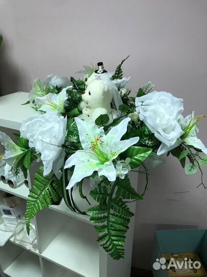 Новое украшение на свадебную машину на крышу