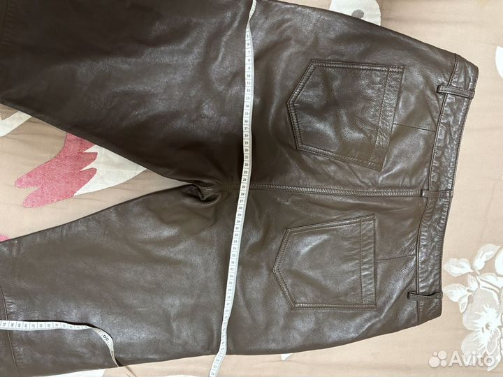 Брюки кожаные