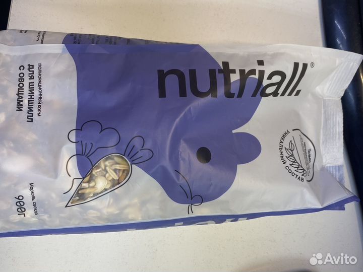 Корм nutriall для шиншилл