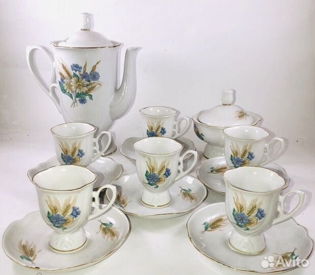 Советский кофейный сервиз Дмитровский з-д