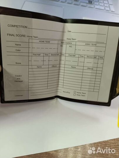 Бумажник судейский футбольный