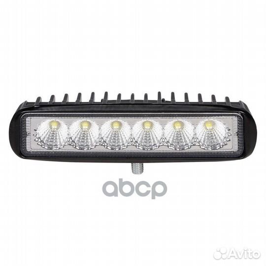 Фара светодиодная прямоугольная, 6 LED рассеянн