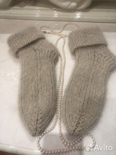 Носки и варежки из пуха