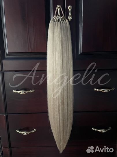 Хвост на резинке в наличии натуральный блонд