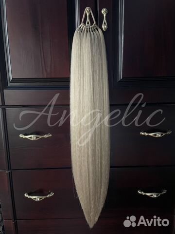 Хвост на резинке в наличии натуральный блонд